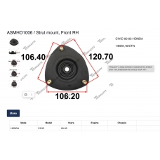 ASMHO1006 Tenacity Верхняя опора стойки