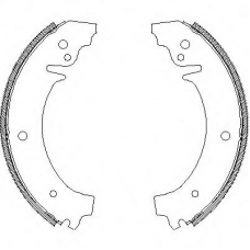 Z4026.00 WOKING Комплект тормозных колодок