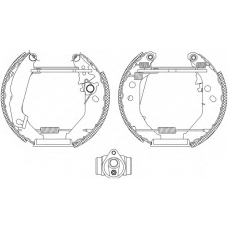 8DB 355 004-561 HELLA Комплект тормозных колодок