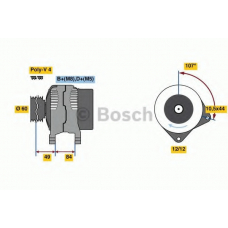 0 986 080 550 BOSCH Генератор