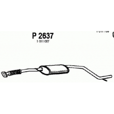 P2637 FENNO Средний глушитель выхлопных газов