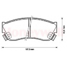 572179B BENDIX Комплект тормозных колодок, дисковый тормоз