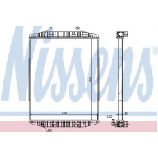 619710 NISSENS Радиатор, охлаждение двигателя