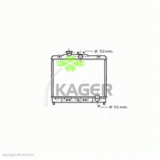 31-1992 KAGER Радиатор, охлаждение двигателя