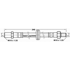FBH6185 FIRST LINE Тормозной шланг