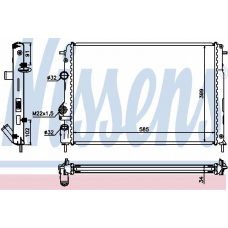 63766 NISSENS Радиатор, охлаждение двигателя