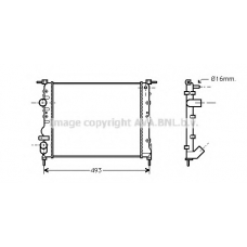 RTA2271 AVA Радиатор, охлаждение двигателя