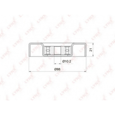 PB-7034 LYNX Ролик руч.ремня toyota yaris 1