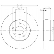 8DD 355 114-221 HELLA Тормозной диск