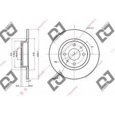 BD1887 DJ PARTS Тормозной диск