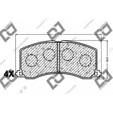 BP1118 DJ PARTS Комплект тормозных колодок, дисковый тормоз