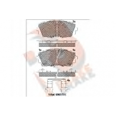 RB2034 R BRAKE Комплект тормозных колодок, дисковый тормоз