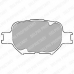 LP1446 DELPHI Комплект тормозных колодок, дисковый тормоз