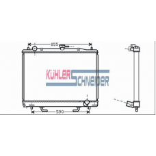 0500171 KUHLER SCHNEIDER Радиатор, охлаждение двигател