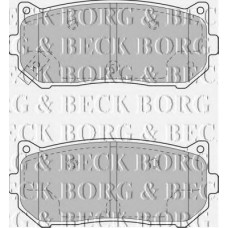 BBP1793 BORG & BECK Комплект тормозных колодок, дисковый тормоз