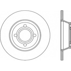 BDR1036.10 OPEN PARTS Тормозной диск