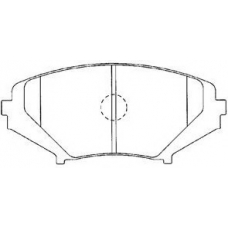 E1N006 AISIN Комплект тормозных колодок, дисковый тормоз