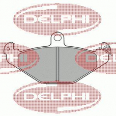 LP1252 DELPHI Комплект тормозных колодок, дисковый тормоз