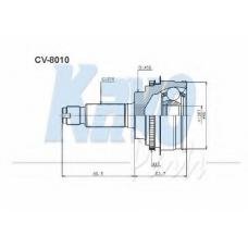 CV-8010 KAVO PARTS Шарнирный комплект, приводной вал