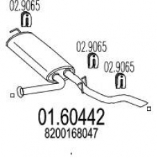 01.60442 MTS Глушитель выхлопных газов конечный