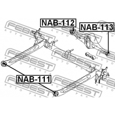 NAB-113 FEBEST Подвеска, рычаг независимой подвески колеса
