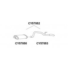 CY57052 VENEPORTE Глушитель выхлопных газов конечный