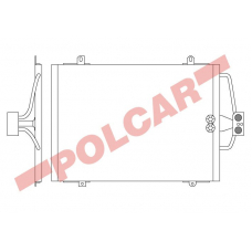 6007K8C1 POLCAR Skraplacze klimatyzacji