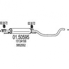 01.50595 MTS Средний глушитель выхлопных газов
