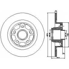 MDC1534 MINTEX Тормозной диск
