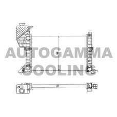 101322 AUTOGAMMA Радиатор, охлаждение двигателя