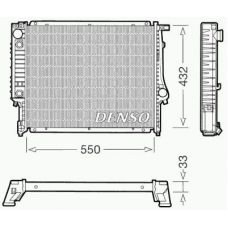 DRM05020 DENSO Радиатор, охлаждение двигателя