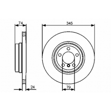 0 986 479 440 BOSCH Тормозной диск