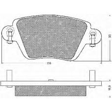 10724 BSF Комплект тормозных колодок, дисковый тормоз