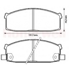 572233B BENDIX Комплект тормозных колодок, дисковый тормоз