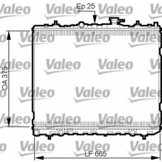 735509 VALEO Радиатор, охлаждение двигателя