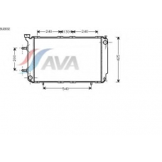 SU2032 AVA Радиатор, охлаждение двигателя