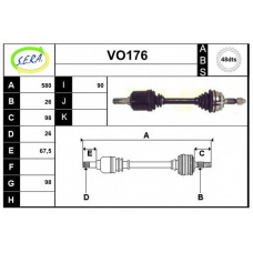 VO176 SERA Приводной вал