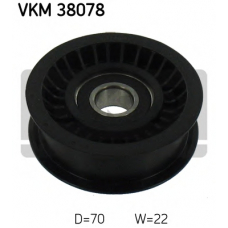 VKM 38078 SKF Паразитный / ведущий ролик, поликлиновой ремень