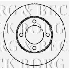 BBD5863S BORG & BECK Тормозной диск
