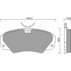 AC628581D AC Delco Комплект тормозных колодок, дисковый тормоз