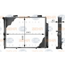 8MK 376 712-644 HELLA Радиатор, охлаждение двигателя