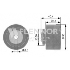 FU15399 FLENNOR Паразитный / ведущий ролик, зубчатый ремень