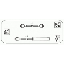 FS1 JANMOR Комплект проводов зажигания