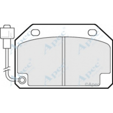 PAD313 APEC Комплект тормозных колодок, дисковый тормоз
