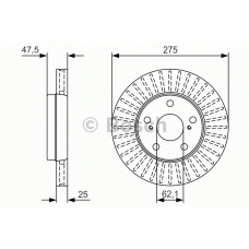 0 986 479 U79 BOSCH Тормозной диск