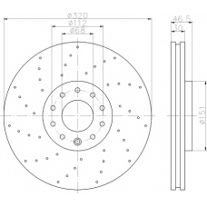 8DD 355 113-761 HELLA PAGID Тормозной диск