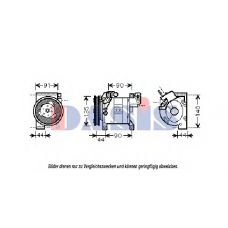 851828N AKS DASIS Компрессор, кондиционер