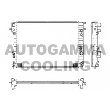 102254 AUTOGAMMA Радиатор, охлаждение двигателя