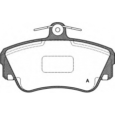 BPA0309.10 OPEN PARTS Комплект тормозных колодок, дисковый тормоз