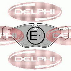 LP786 DELPHI Комплект тормозных колодок, дисковый тормоз